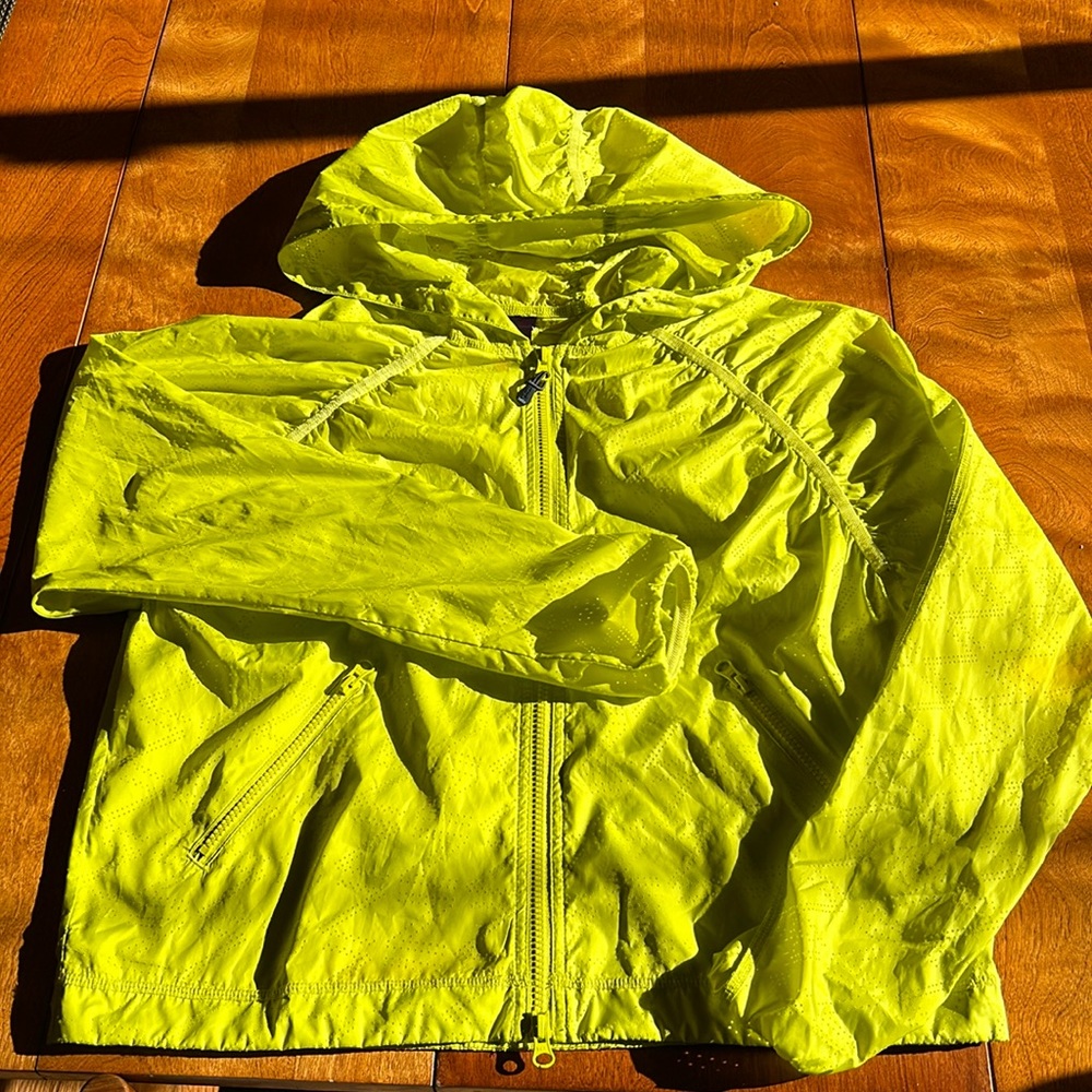 Zella Wind Breaker Neon Yellow Size M